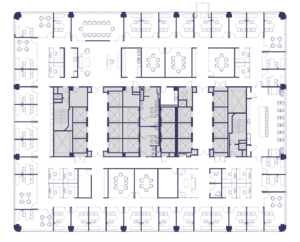 Floor 14 Suite 1400 Hypothetical Private Office Floor Plan