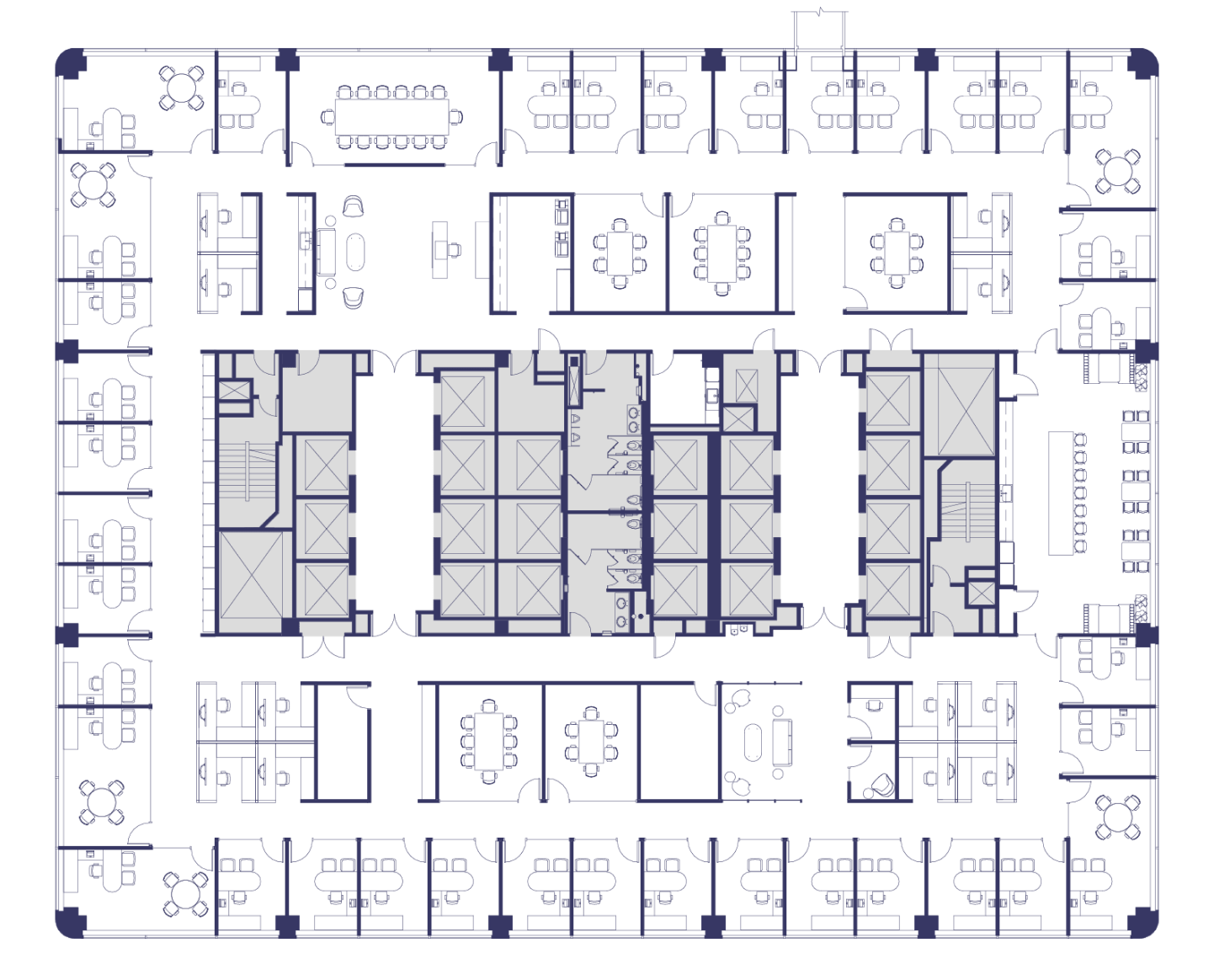 Floor 14 Suite 1400 Hypothetical Private Office Floor Plan