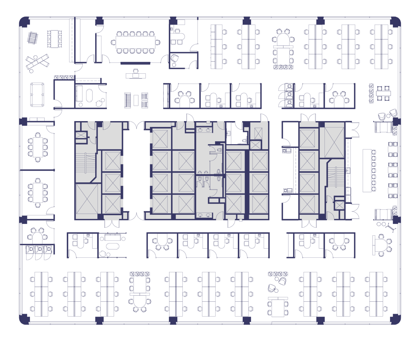 Floor 15 Suite 1500 Hypothetical Open Office Plan