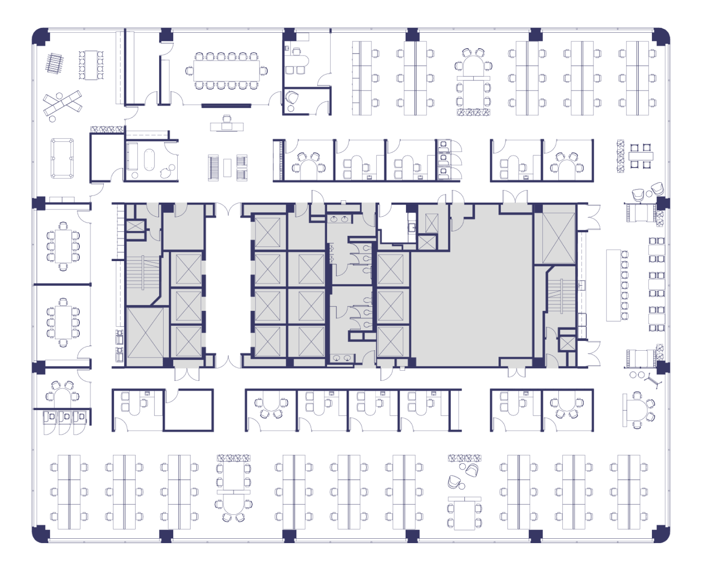 Floor 16 Suite 1600 Hypothetical Open Office Plan