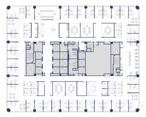 Floor 16 Suite 1600 Hypothetical Private Office Plan