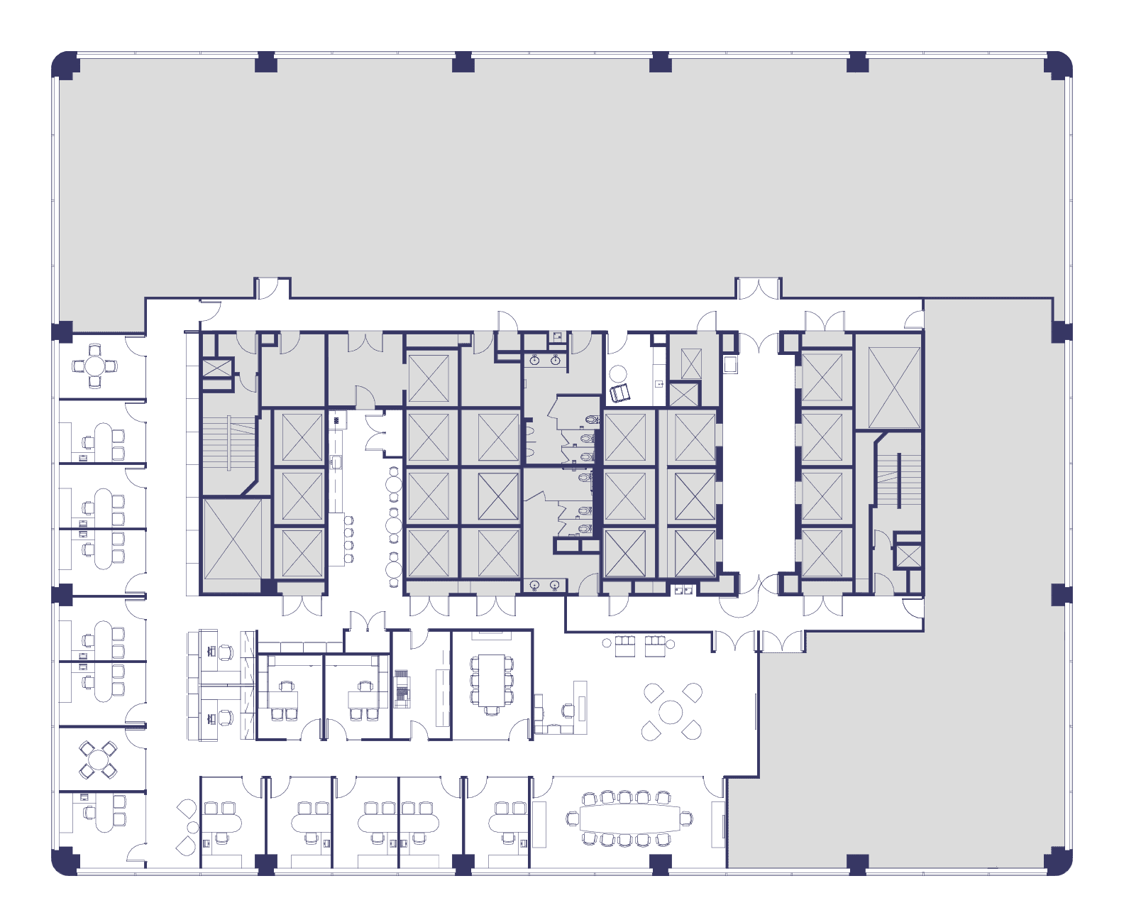 Floor 13 Suite 1350 As Built Floor Plan