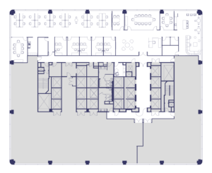 Floor 13 Suite 1300 As-built Floor Plan